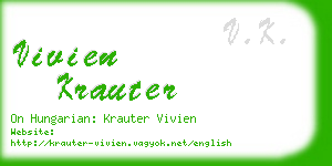 vivien krauter business card